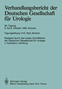 bokomslag Verhandlungsbericht der Deutschen Gesellschaft fr Urologie