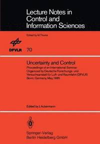 bokomslag Uncertainty and Control