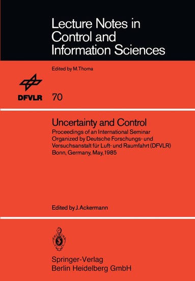 Jürgen Ackermann - Uncertainty and Control, Häftad