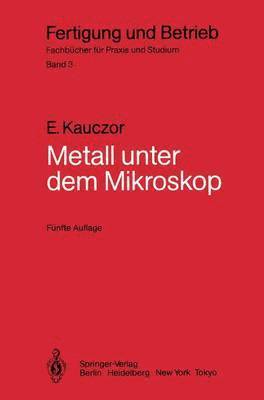 bokomslag Metall unter dem Mikroskop