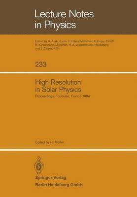 bokomslag High Resolution in Solar Physics