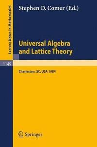 bokomslag Universal Algebra and Lattice Theory