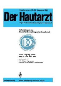 bokomslag Verhandlungen der Deutschen Dermatologischen Gesellschaft