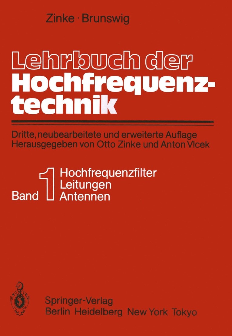 Lehrbuch der Hochfrequenztechnik 1