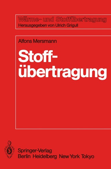 Alfons Mersmann - Stoffübertragung, Häftad