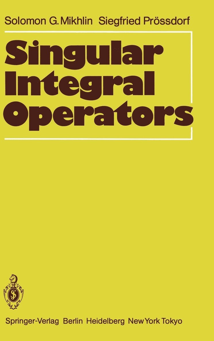 Singular Integral Operators