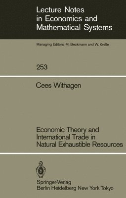 Economic Theory and International Trade in Natural Exhaustible Resources 1