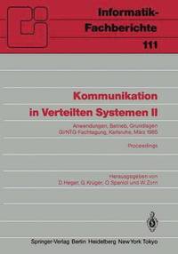 bokomslag Kommunikation in Verteilten Systemen II