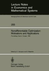 bokomslag Nondifferentiable Optimization: Motivations and Applications