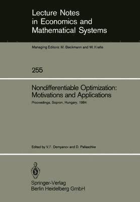 bokomslag Nondifferentiable Optimization: Motivations and Applications