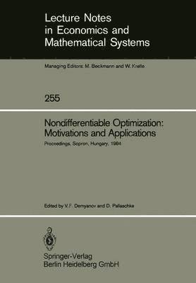 Nondifferentiable Optimization: Motivations and Applications 1