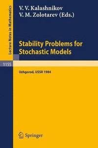 bokomslag Stability Problems for Stochastic Models