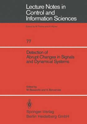 bokomslag Detection of Abrupt Changes in Signals and Dynamical Systems