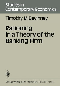 bokomslag Rationing in a Theory of the Banking Firm