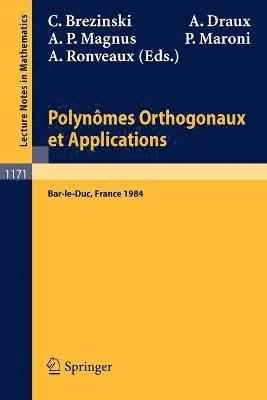 Polynomes Orthogonaux et Applications 1