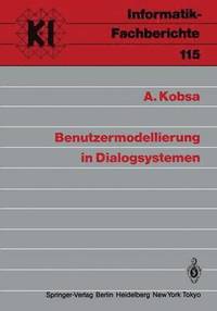 bokomslag Benutzermodellierung in Dialogsystemen