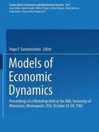 bokomslag Models of Economic Dynamics