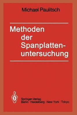 bokomslag Methoden der Spanplattenuntersuchung