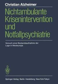 bokomslag Nichtambulante Krisenintervention und Notfallpsychiatrie