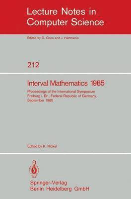 Interval Mathematics 1985 1