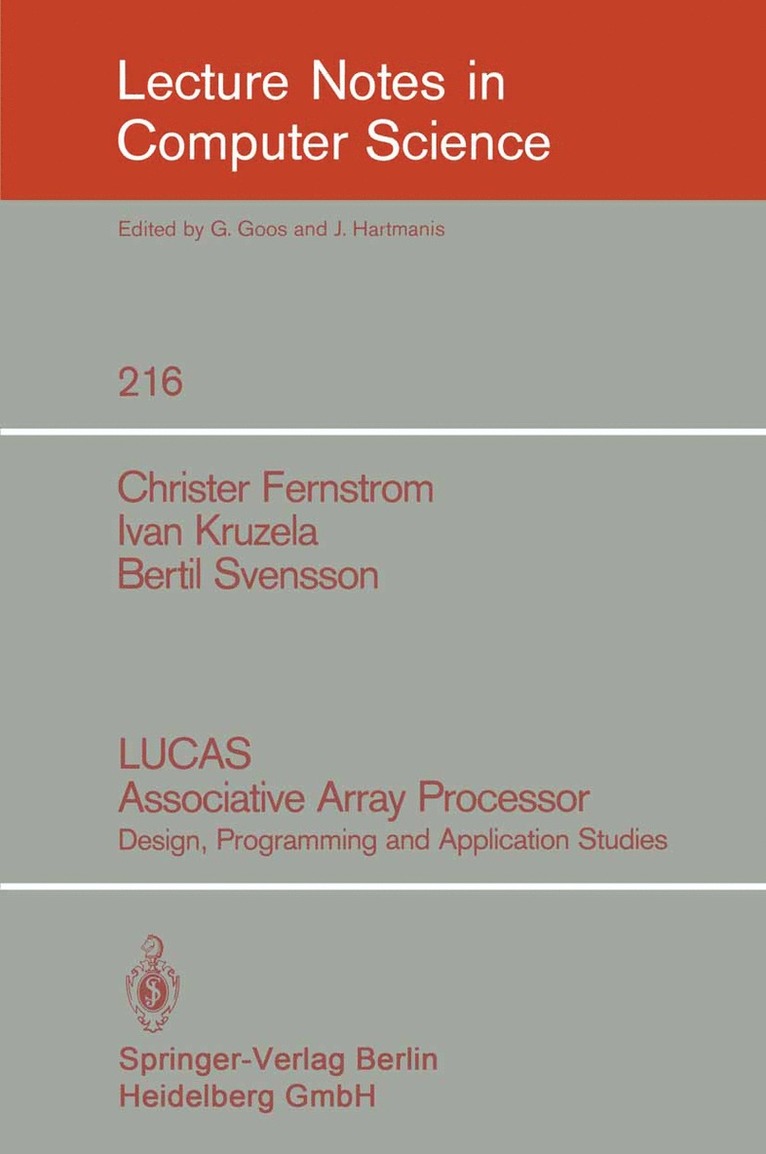 LUCAS Associative Array Processor 1