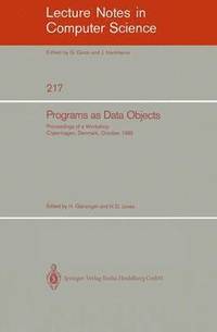bokomslag Programs as Data Objects