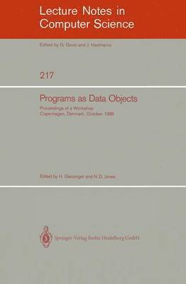 bokomslag Programs as Data Objects