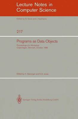 Programs as Data Objects 1