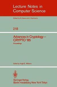 bokomslag Advances in Cryptology