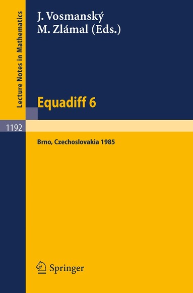 Jaromir Vosmansky, Milos Zlamal - Equadiff 6, Häftad