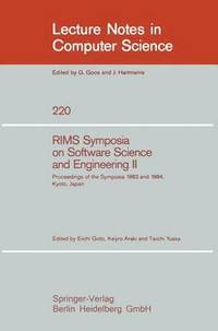 bokomslag RIMS Symposium on Software Science and Engineering II