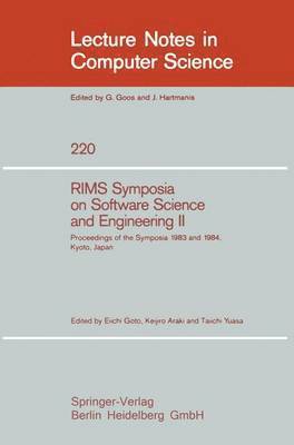 RIMS Symposium on Software Science and Engineering II 1