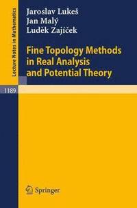 bokomslag Fine Topology Methods in Real Analysis and Potential Theory