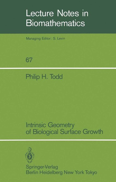 bokomslag Intrinsic Geometry of Biological Surface Growth