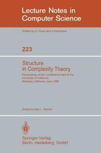 bokomslag Structure in Complexity Theory