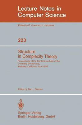 Alan L. Selman - Structure in Complexity Theory, Häftad