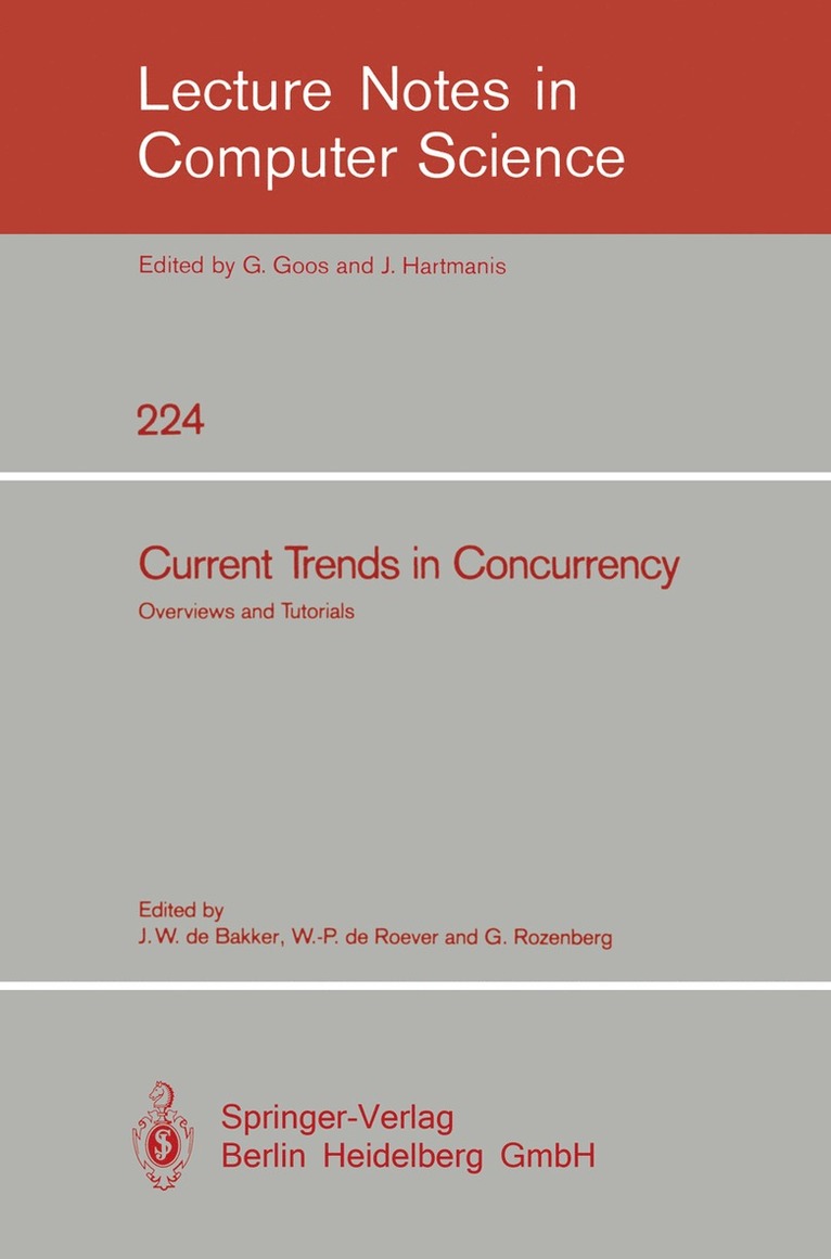 Current Trends in Concurrency 1