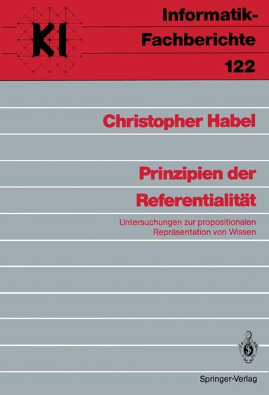 Christopher Habel - Prinzipien der Referentialität, Häftad