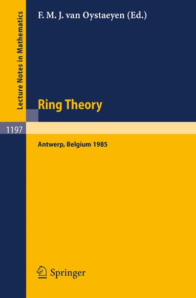 Freddy M.J. van Oystaeyen - Ring Theory, Häftad