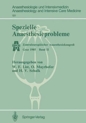 Spezielle Anaesthesieprobleme 1