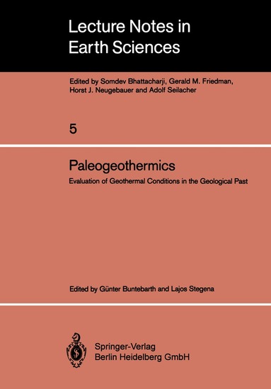 Günter Buntebarth, Lajos Stegena - Paleogeothermics, Häftad