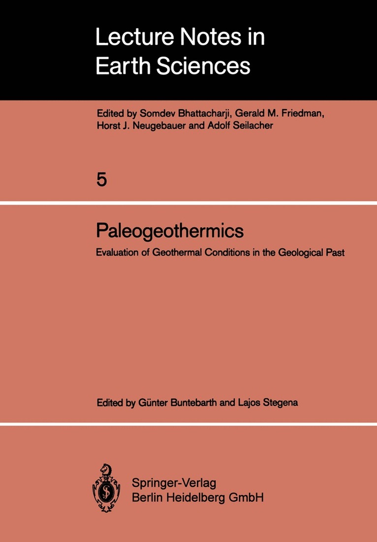 Günter Buntebarth, Lajos Stegena, Ga1/4nter Buntebarth - Paleogeothermics, Häftad