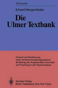 bokomslag Die Ulmer Textbank