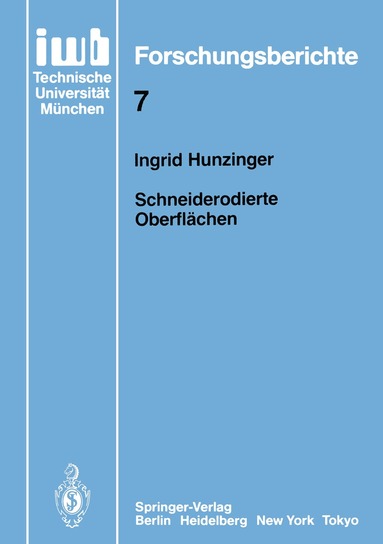Ingrid Hunzinger - Schneiderodierte Oberflächen, Häftad