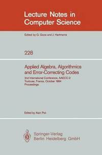 bokomslag Applied Algebra, Algorithmics and Error-Correcting Codes