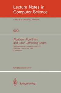 bokomslag Algebraic Algorithms and Error-Correcting Codes