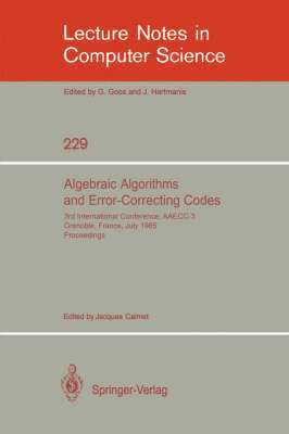 bokomslag Algebraic Algorithms and Error-Correcting Codes