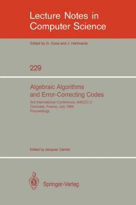 Algebraic Algorithms and Error-Correcting Codes 1