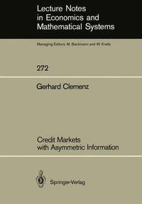 bokomslag Credit Markets with Asymmetric Information