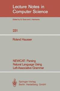 bokomslag NEWCAT: Parsing Natural Language Using Left-Associative Grammar